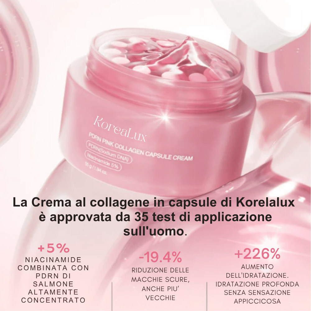Crema Gel al collagene con capsule di PDRN - KOREALUX® - Skincare
