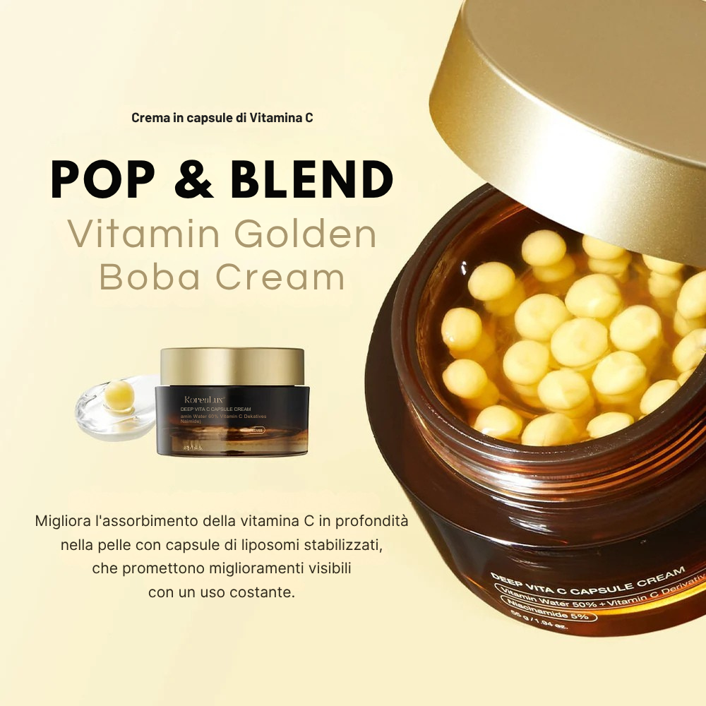 Crema gel con capsule di Vitamina C