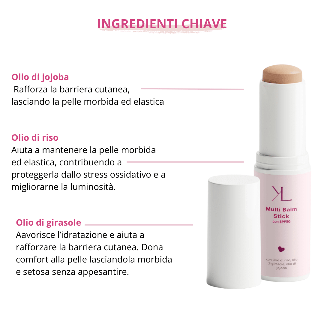 Multi Balm Stick con SPF50 – Nude - KOREALUX® - Skincare