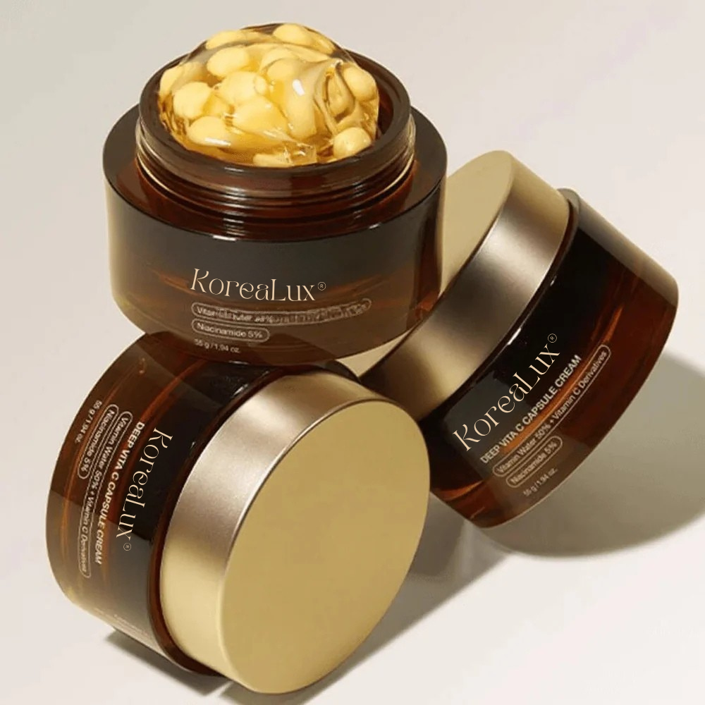 Crema gel con capsule di Vitamina C