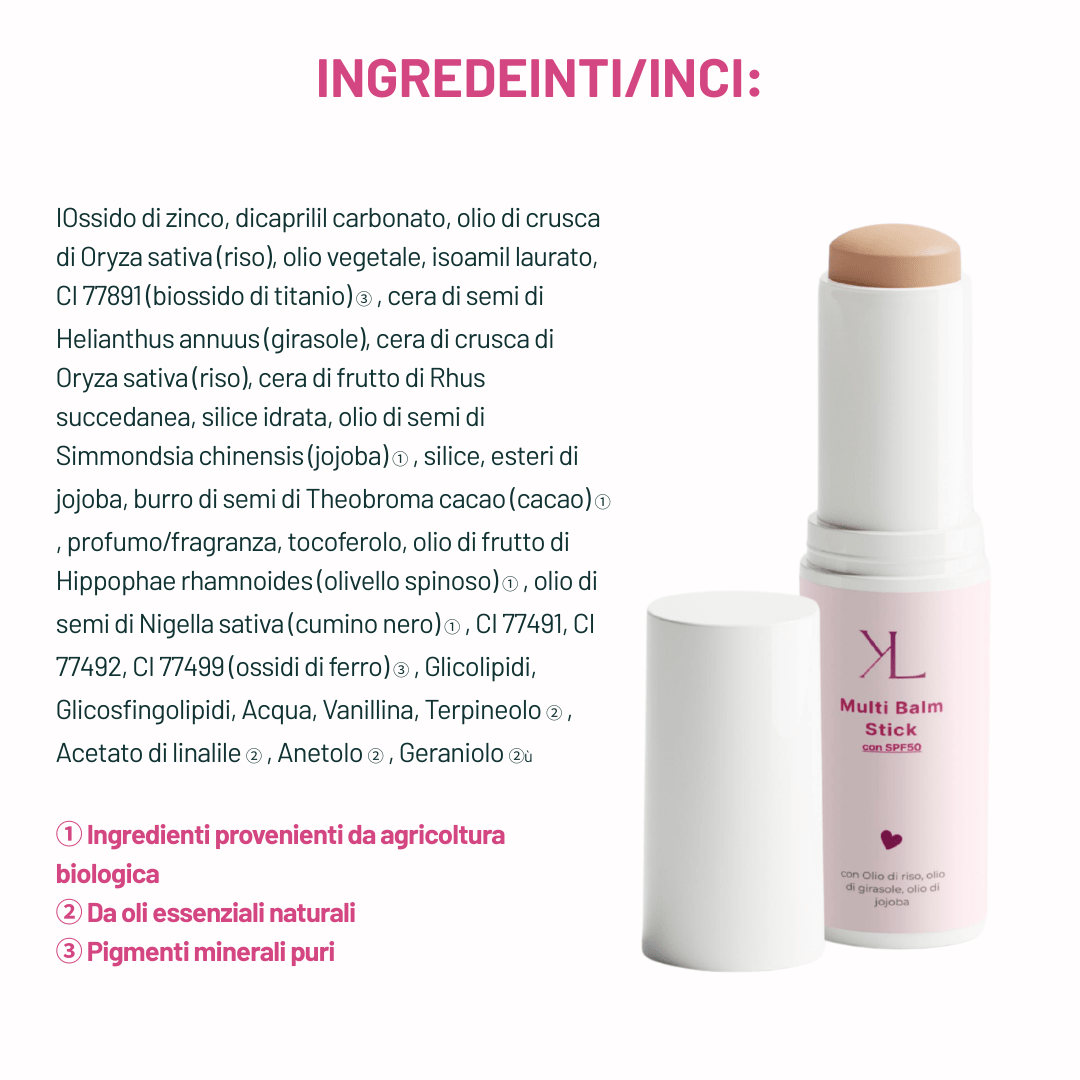 Multi Balm Stick con SPF50 – Nude - KOREALUX® - Skincare