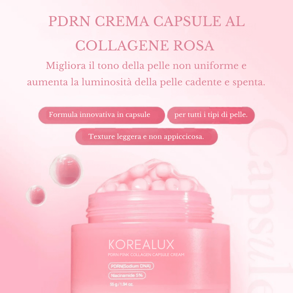 Crema Gel al collagene con capsule di PDRN - KOREALUX® - Skincare
