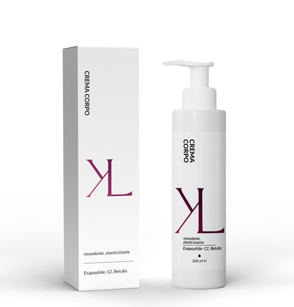 Remodel Body Cream crema corpo rassodante Korealux
Ingredienti chiave Remodel Body Cream con Ginseng Betulla Argan ed Esapeptide-12
Crema corpo rassodante per pelle tonica elastica e luminosa
Trattamento corpo Korealux per pelle più compatta e levigata