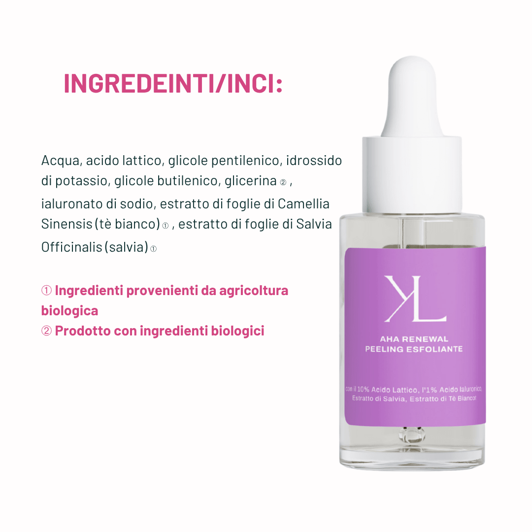 AHA Renewal — Peeling esfoliante - KOREALUX® - Skincare