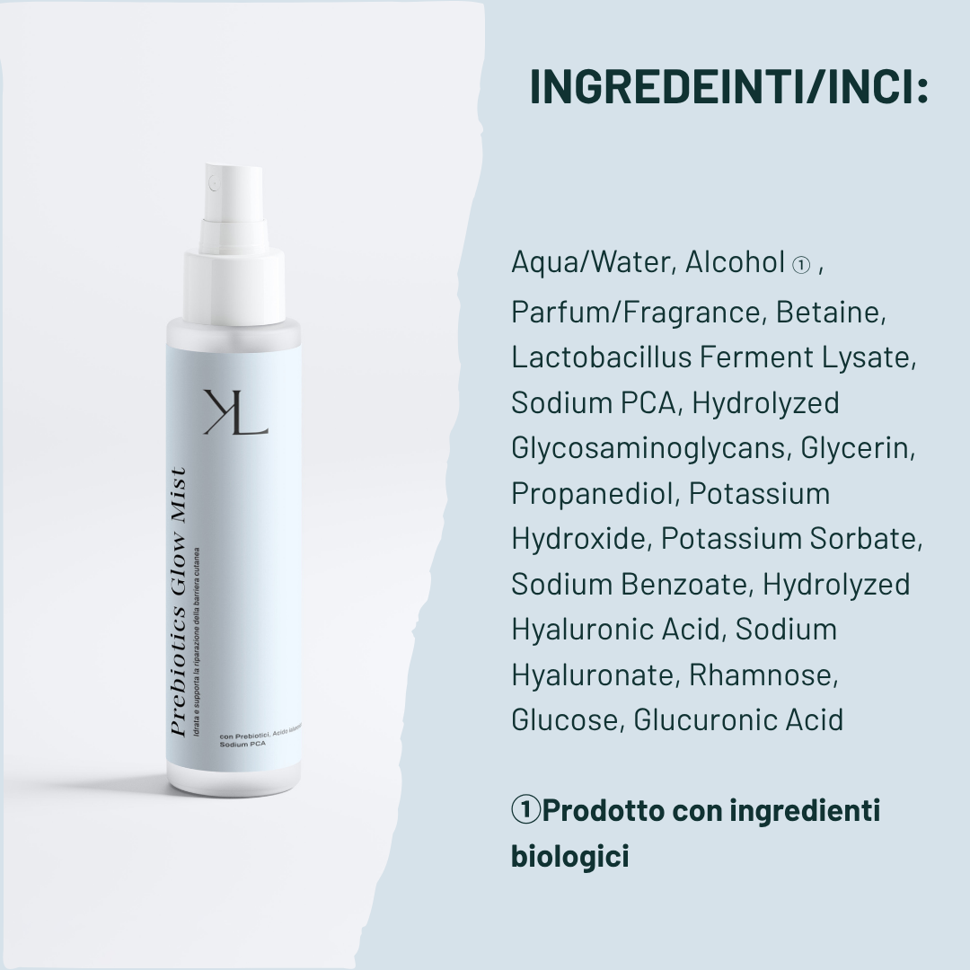 Prebiotic Glow Mist per pelle fresca luminosa e confortevole