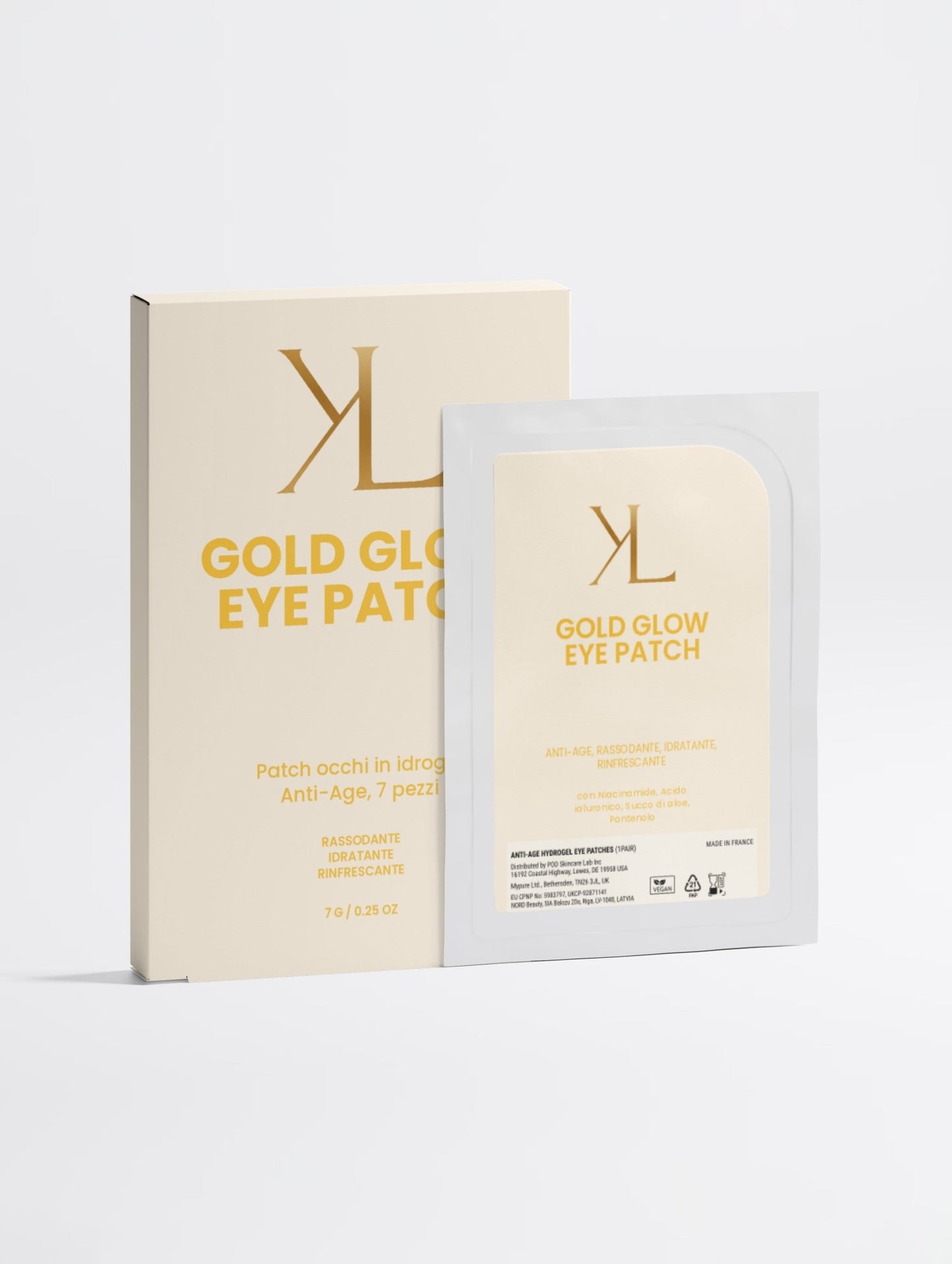 Gold Glow Eye Patch - KOREALUX® - CONTORNO OCCHI