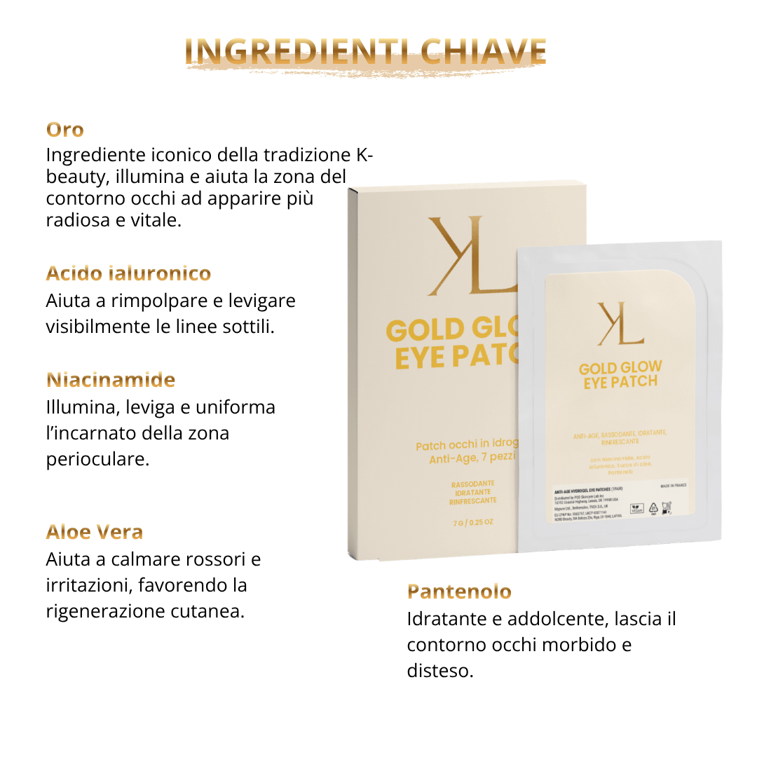 Gold Glow Eye Patch - KOREALUX® - CONTORNO OCCHI
