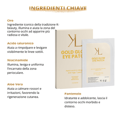 Gold Glow Eye Patch - KOREALUX® - CONTORNO OCCHI