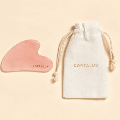 Gua Sha viso in quarzo rosa - KOREALUX - Accessori viso