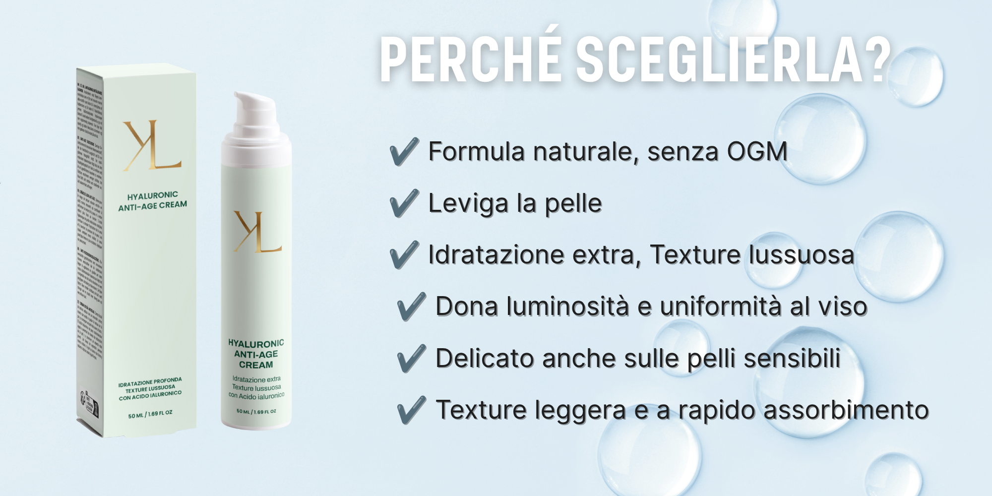 Hyaluronic Anti-Age Cream - KOREALUX acido ialuronico