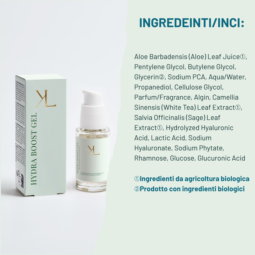 Hydra Boost Gel per pelle disidratata fresca morbida e luminosa