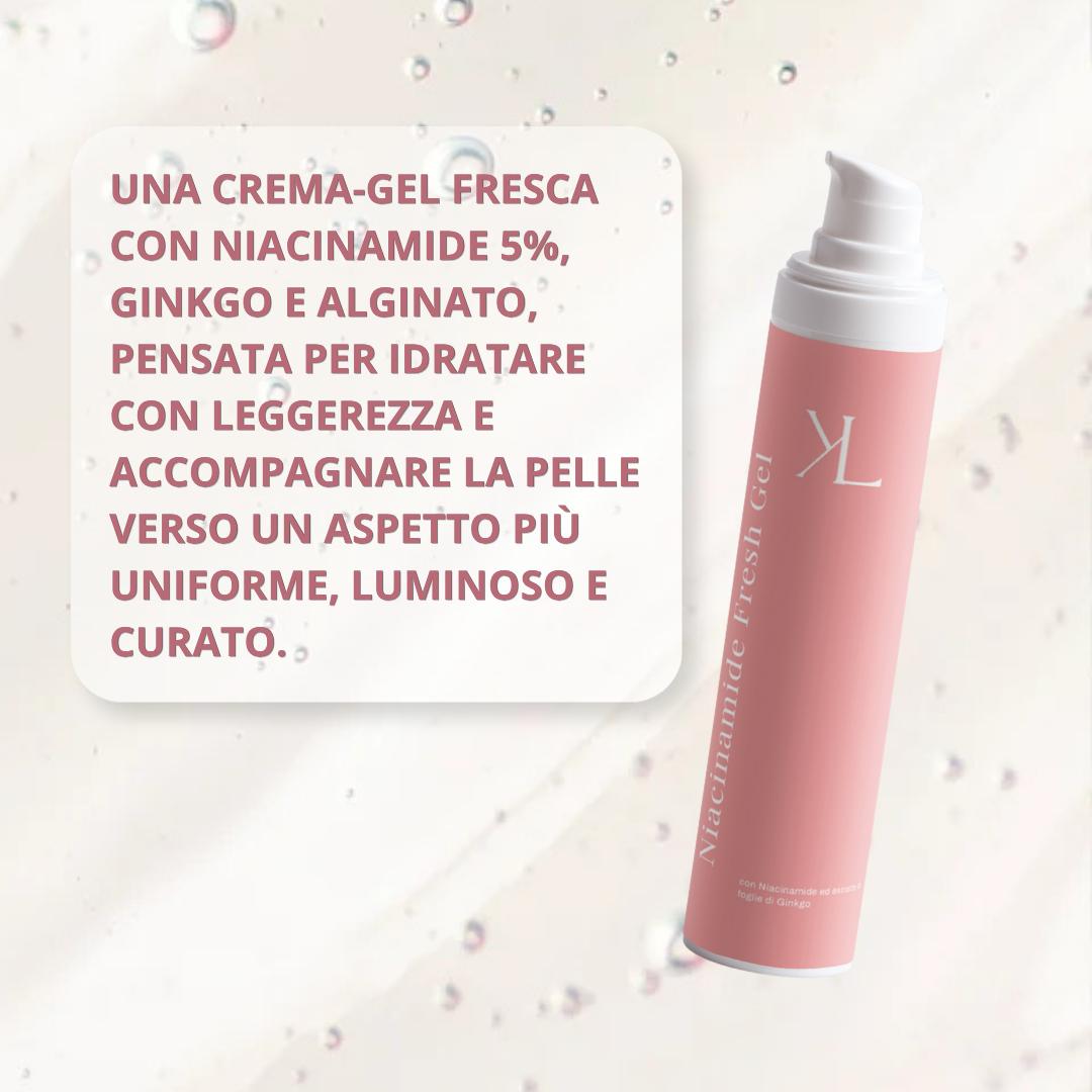 Niacinamide Fresh Gel Korealux crema gel viso idratante