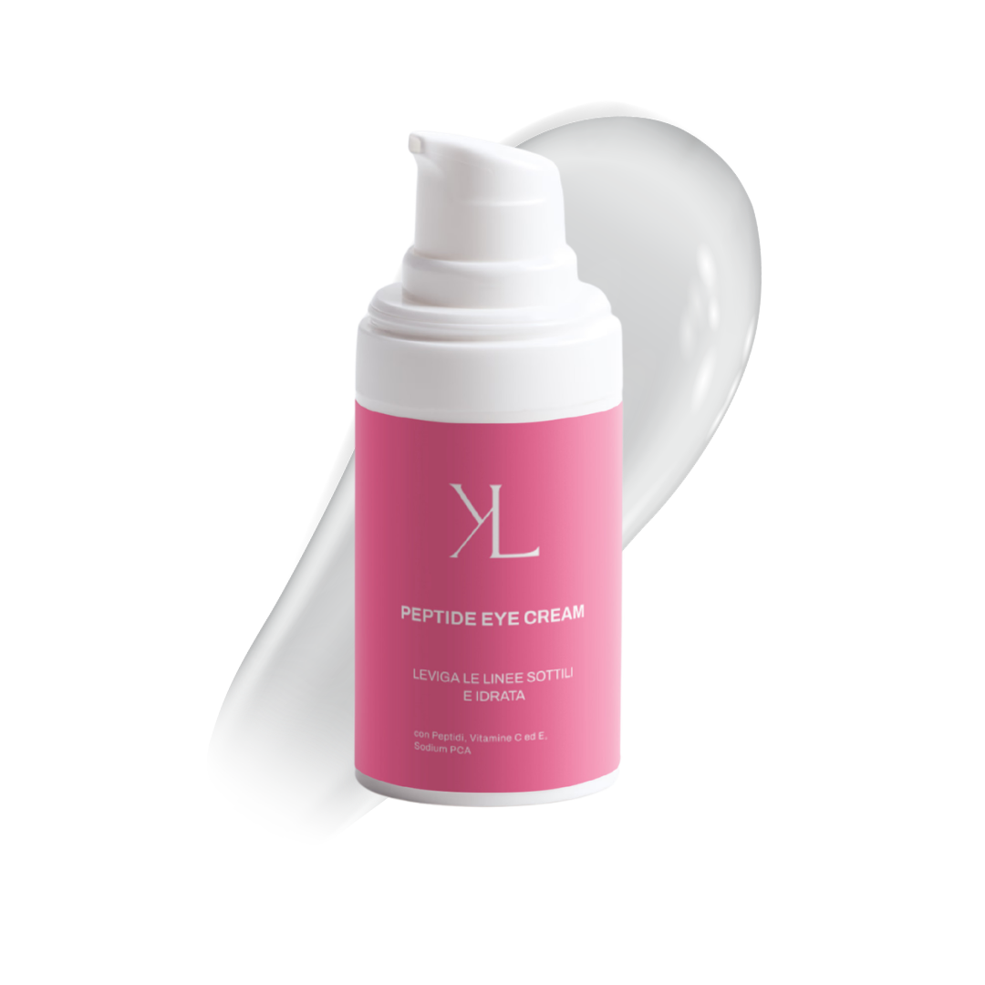 Peptide Eye Cream Korealux, crema contorno occhi ai peptidi per routine anti-age.