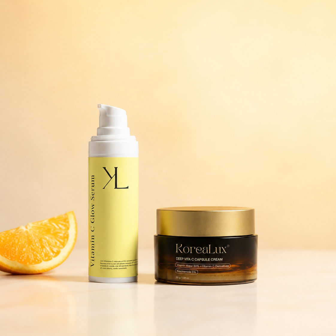 Crema e siero vitamina C korealux