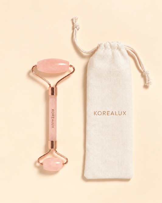 Roller viso in quarzo rosa - KOREALUX - Accessori viso