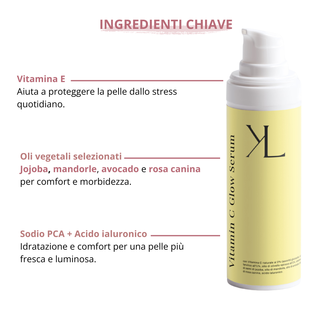 Siero viso Korealux con vitamina C naturale acido ferulico e olivello spinoso