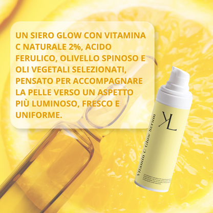 Vitamin C Glow Serum per pelle luminosa fresca e naturalmente glow