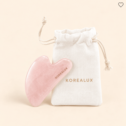 Gua Sha viso in quarzo rosa - KOREALUX - Accessori viso